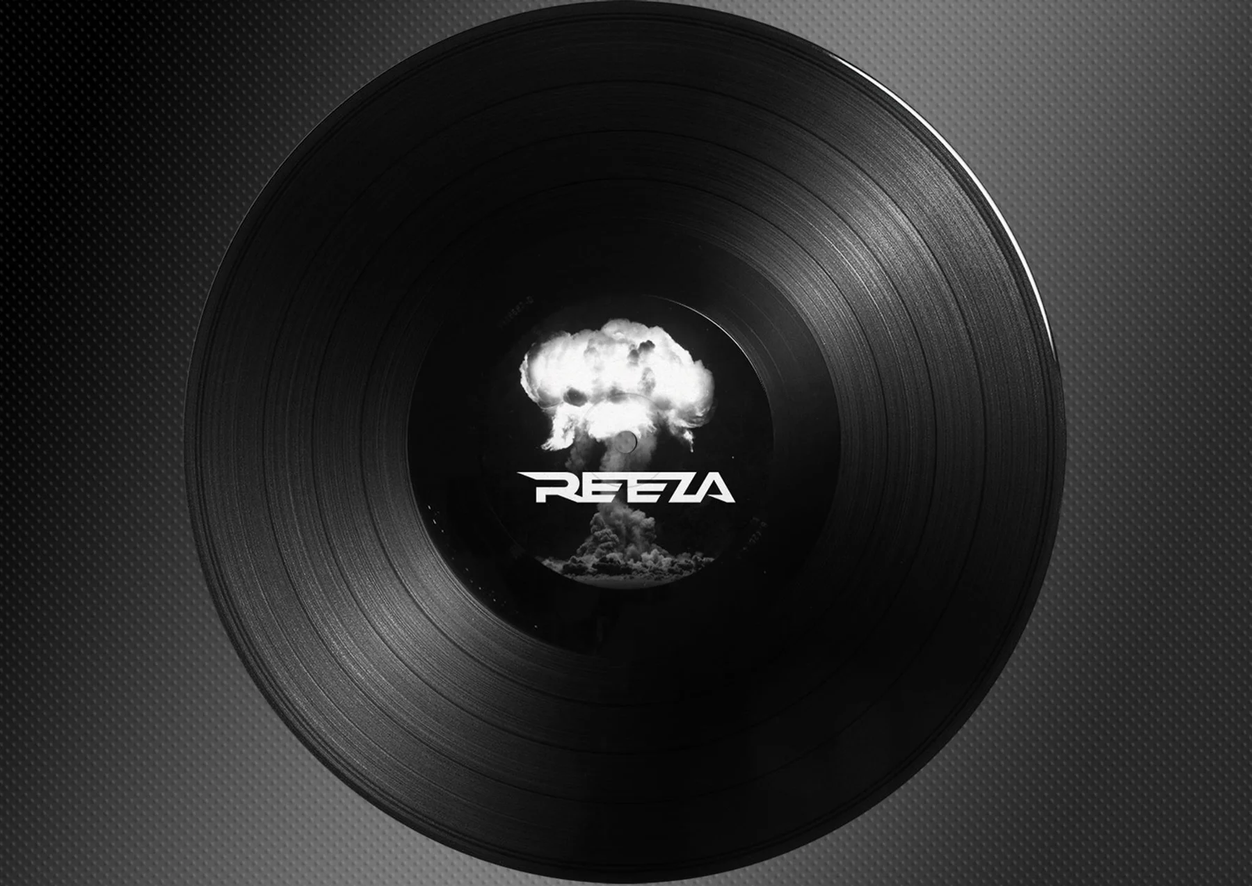 REEZA vinyl record with the original mushroom cloud label